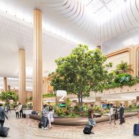 passengers are greeted by Terminal 5’s vertical gardens